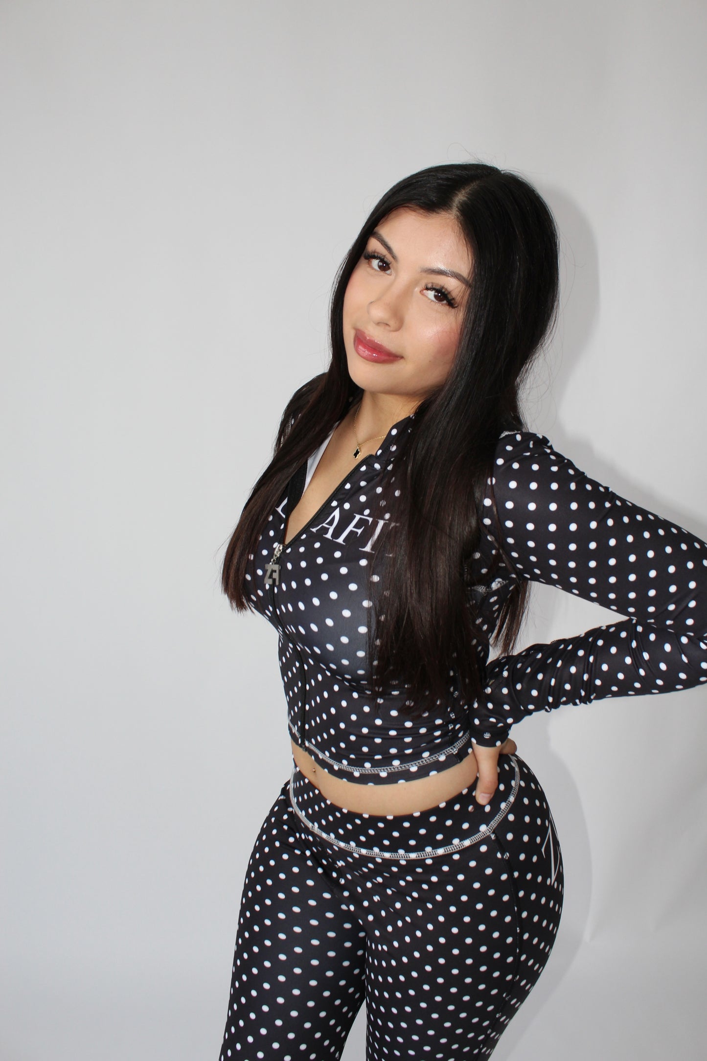 Black Polka Dot Leggings